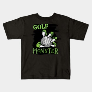 Golf monster sport Gift for golf player love golfer funny present for kids and adults Kids T-Shirt